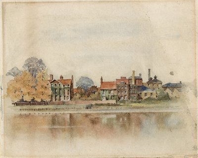 General View of Chiswick Mall by English School