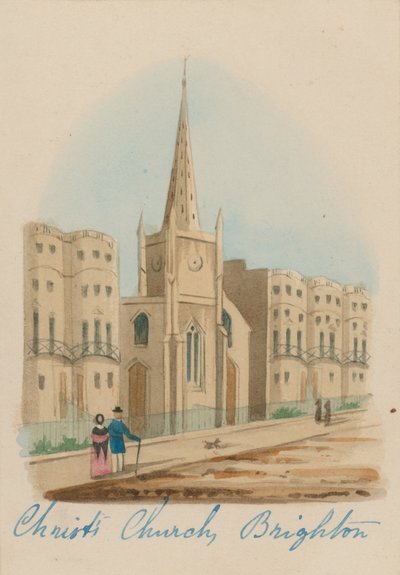 General view of Christ Church in Brighton by English School