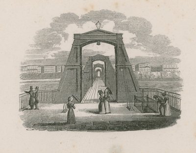 General View of People on the Chain Pier by English School