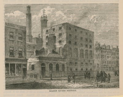 General View of the Golden Square Brewery by English School