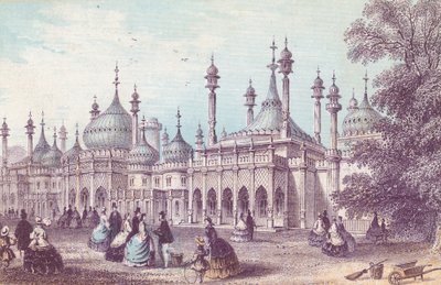 General view of the Royal Pavilion in Brighton by English School