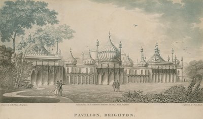 General view of the Royal Pavilion in Brighton by English School