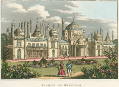 General View of the Royal Pavilion in Brighton by English School