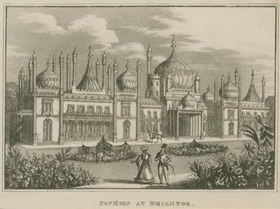 General View of the Royal Pavilion in Brighton by English School