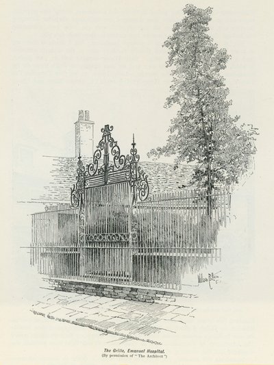 General View of the Grille at Emanuel Hospital by English School