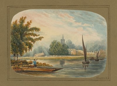General View over the River Thames at Chiswick by English School