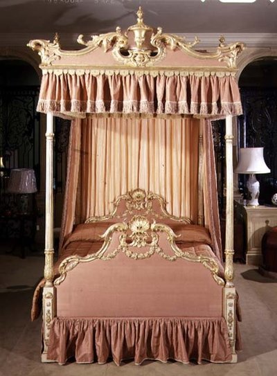 George III Four-Poster Bed, Late 18th Century by English School
