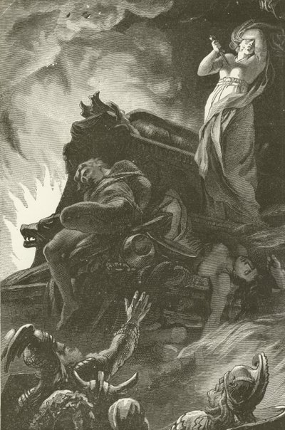 German Funeral Sacrifice by English School