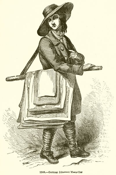 German Itinerant Bookseller by English School