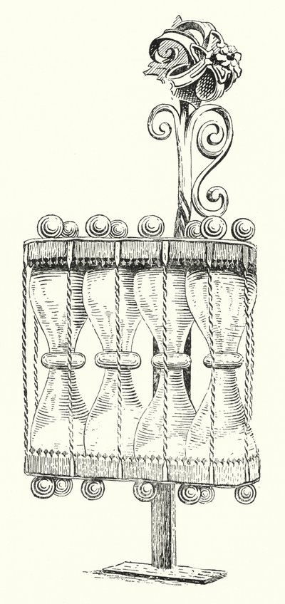German sixteenth century hour glass by English School