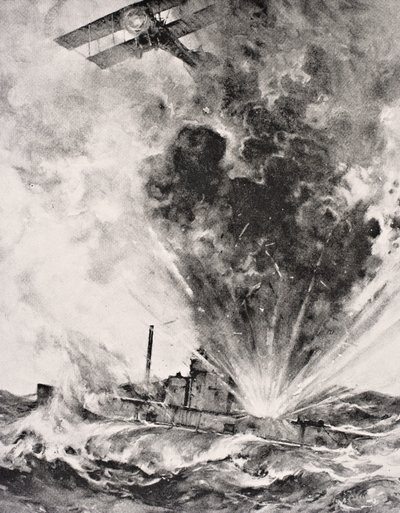 German Submarine Bombed and Sunk August 26 1915, from 