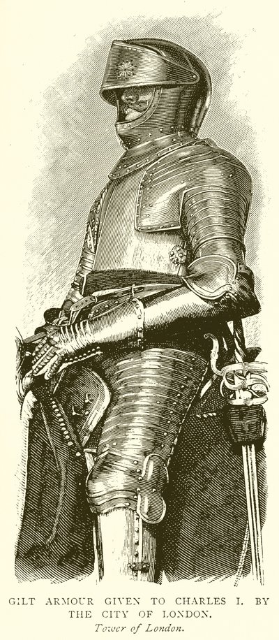 Gilt Armour given to Charles I by the City of London by English School