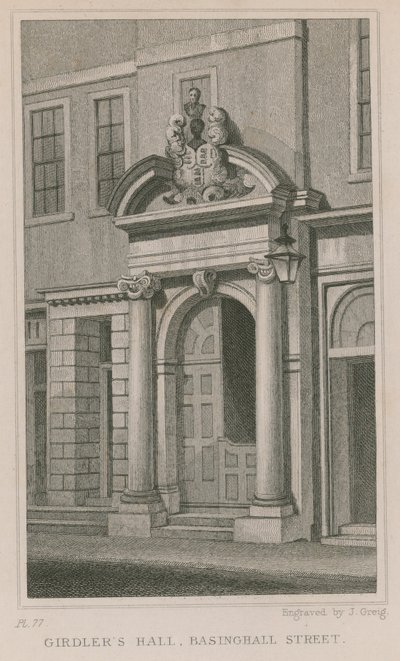 Girdlers Hall, Basinghall Street, London by English School