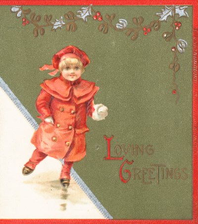 Girl Ice-Skating by English School