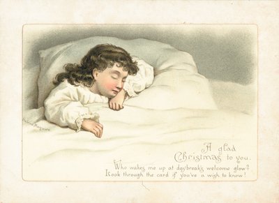 Girl asleep in bed by English School