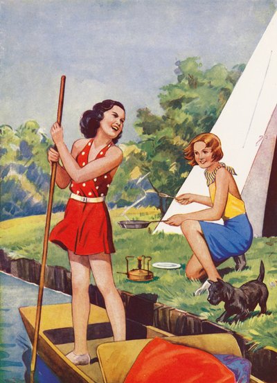 Girls at camp by English School