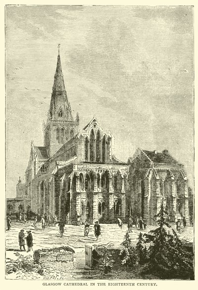 Glasgow Cathedral in the eighteenth century by English School