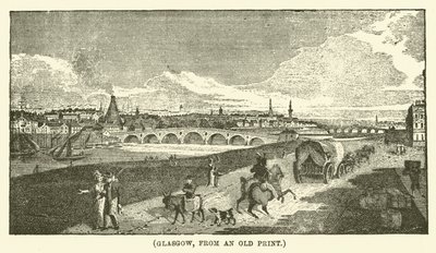 Glasgow, from an Old Print by English School