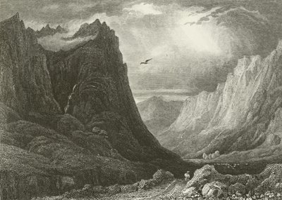 Glencoe, Looking Down the Pass by English School
