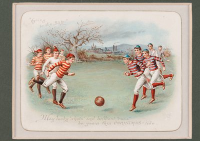 Going to the Ball. May Lucky Shots and Brilliant Runs be Yours this Christmas-Tide by English School