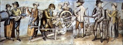 Going to the Fair (detail) by English School