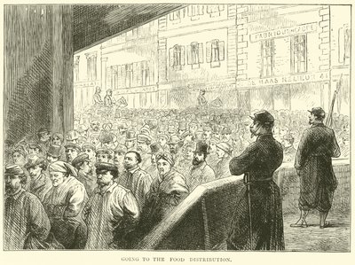 Going to the Food Distribution, March 1871 by English School