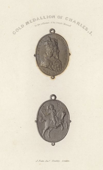 Gold Medallion of Charles I by English School
