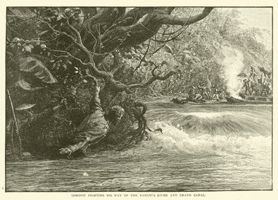Gordon fighting his way up the Yangtze River and Grand Canal by English School