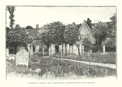 Grammar Schools and Almshouses, Walthamstow Churchyard by English School
