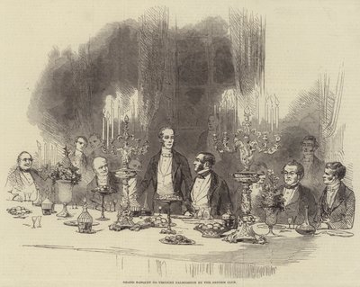 Grand Banquet to Viscount Palmerston by the Reform Club by English School