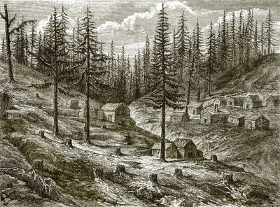 Grass Valley Diggings by English School