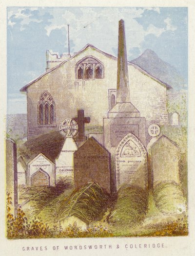 Graves of Wordsworth and Coleridge by English School