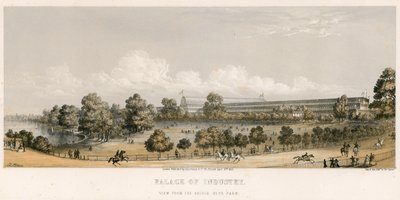 Great Exhibition, 1851, From the Bridge, Hyde Park by English School