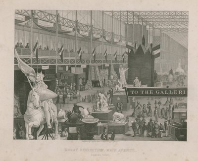 Great Exhibition, Main Avenue, looking west by English School
