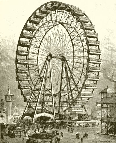 Great Ferris Wheel at Chicago by English School
