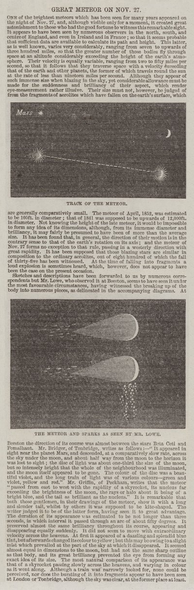 Great Meteor on 27 November by English School