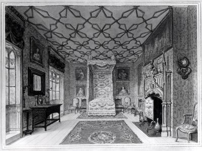 Great North Bed Chamber of Strawberry Hill by English School
