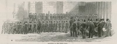 Greenwich Royal Hospital Schools; Marching to the Dining Hall by English School