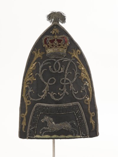 Grenadier Cap, South Bn, Hampshire Militia, Worn by Lt J B Harrison by English School