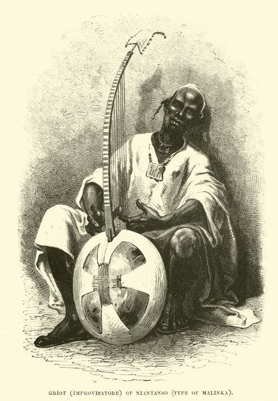 Griot (Improvisatore) of Niantanso, type of Malinka by English School