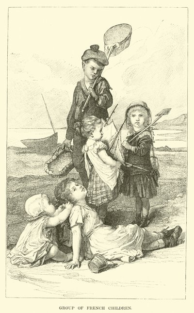 Group of French Children by English School