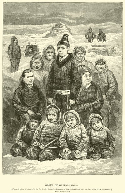 Group of Greenlanders by English School