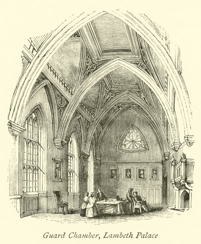 Guard Chamber, Lambeth Palace by English School