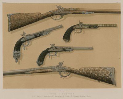 Guns and Pistols by English School