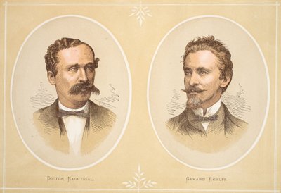Gustav Nachtigal and Gerard Rohlfs, illustration from The Pictorial Edition of the Life and Discoveries of David Livingstone by J. Ewing Richie by English School