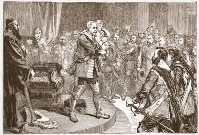 Gustavus Adolphus Taking Leave of the States by English School