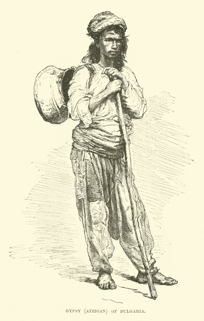 Gypsy, Atzigan of Bulgaria by English School