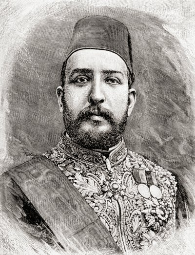 HH Muhammad Tewfik Pasha, Tawfik of Egypt, 1890 by English School