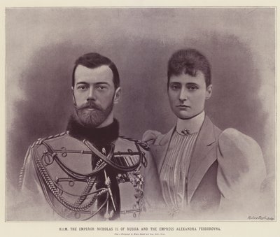 HIM the Emperor Nicholas II of Russia and the Empress Alexandra Feodorovna by English School