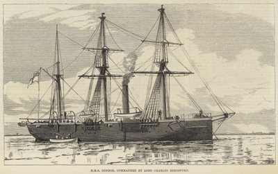 HMS Condor, commanded by Lord Charles Beresford by English School